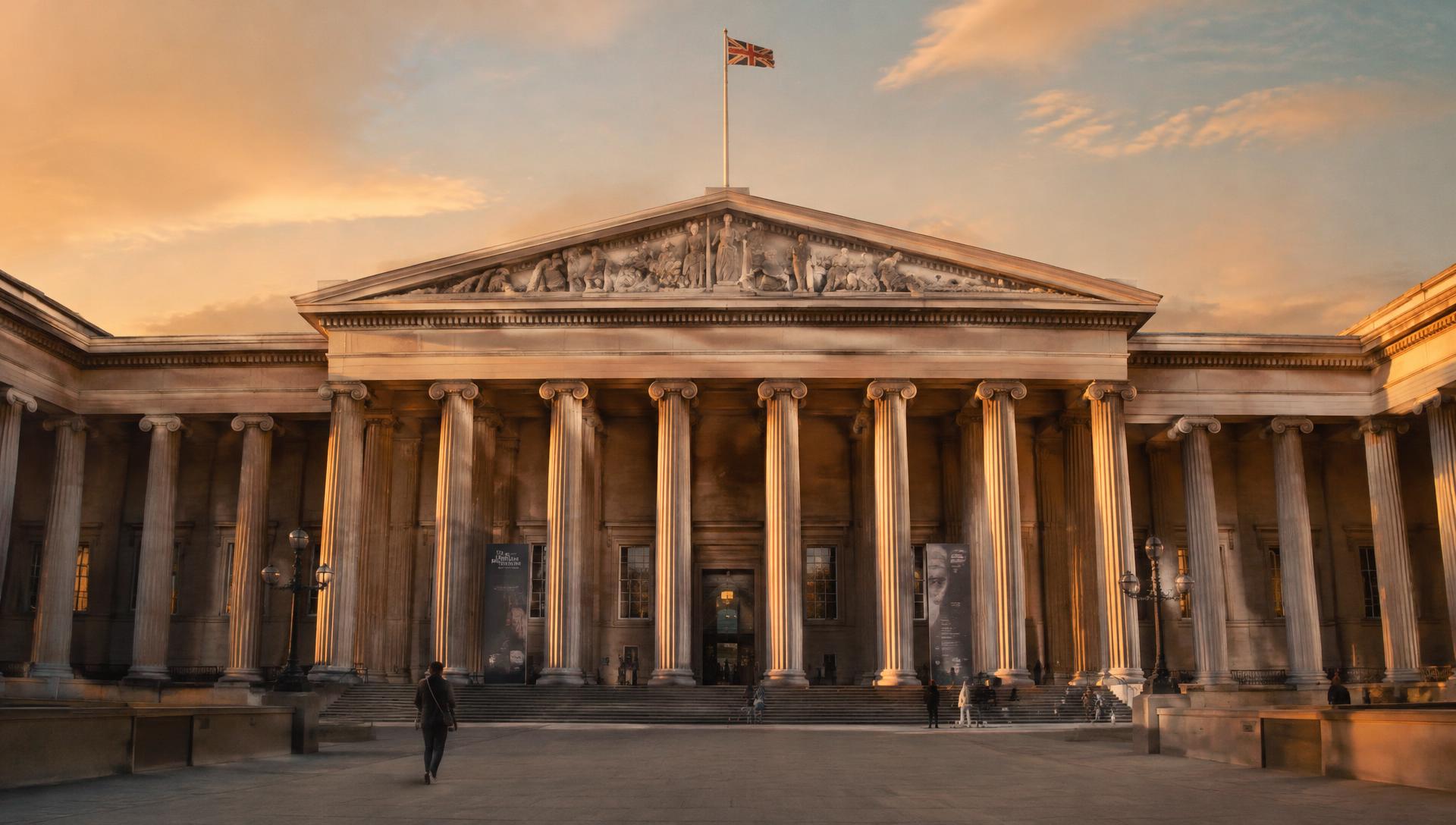 La colonnade du British Museum