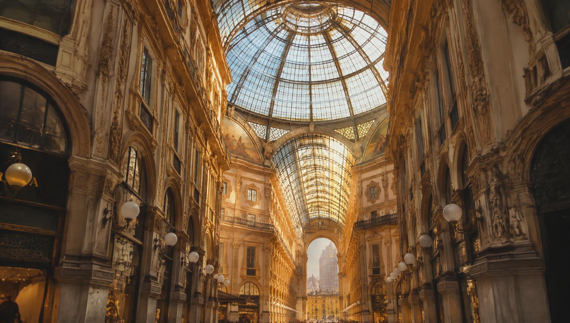 La verrière de la Galleria Vittorio Emanuele II